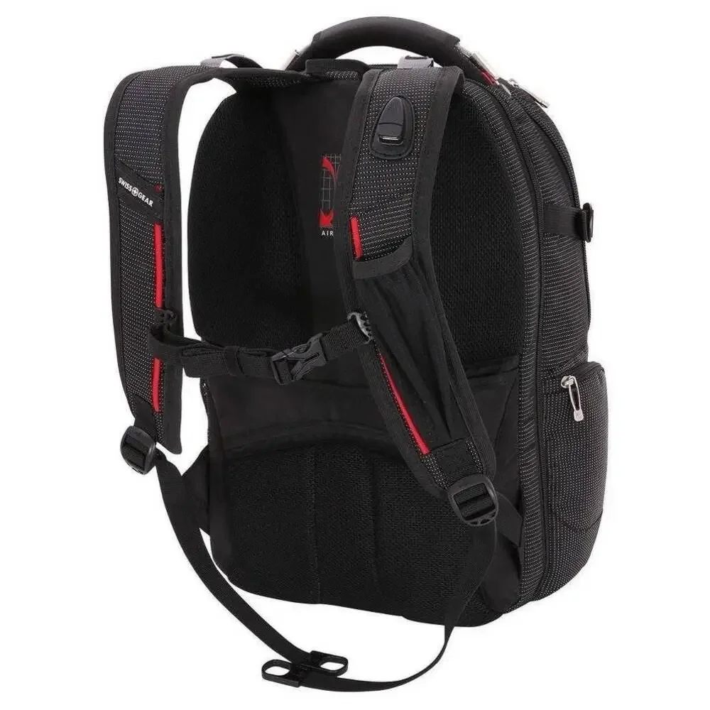 SWISSGEAR ScanSmart Commander TSA Laptop Backpack School/Travel‎ Bag w/ USB 5358